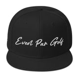 Even Par Golf - Cursive Snapback Hat